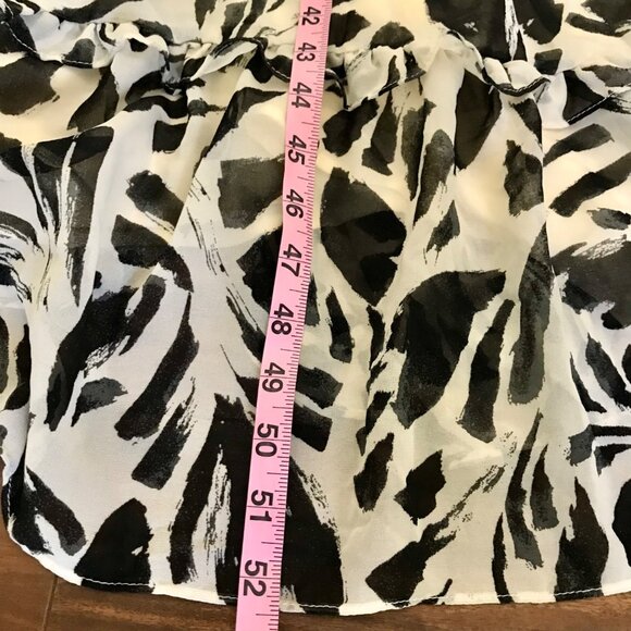 Alexis For Target Women's Black White Botanical Tiered Ruffle Maxi Dress. Size M - Picture 14 of 15